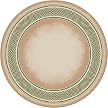 Old Gingham Rug- Opal/ Peridot(7'7" Round)