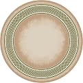 Old Gingham Rug- Opal/ Peridot(7'7" Round)