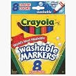 Crayola Washable Broad Line Markers, Classic Colors-8Ct