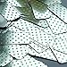 Sequin Green Polka Dot on Silver Rectangle 1.5 inches Couture Loose Paillette Sequins