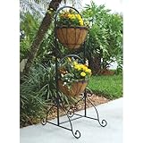 Luster Leaf Link Ups 42 Inch Two Basket Patio Garden Planter Black #923 61XO2hXLScL. SL160 Luster Leaf Link Ups 42 Inch Two Basket Patio Garden Planter Black #923