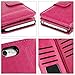 iPhone 6 Case, iPhone 6 Wallet Case (4.7 inch), BENTOBEN Multi-Card Wallet Case Flip Folio PU Leather Wallet Bumper Case Hard Shell Skin Protective Cover for iPhone 6 4.7 inch -Rose