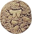 Aztec Moon Goddess Coyolxauhqui Round Relief