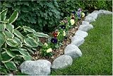 Natural Gray Stone Rock Garden and Landscaping Edging