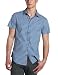 Original Penguin Men's Abbot Pederson Collection Short Sleeve Skinny Fit Shirt, Coastal, Small