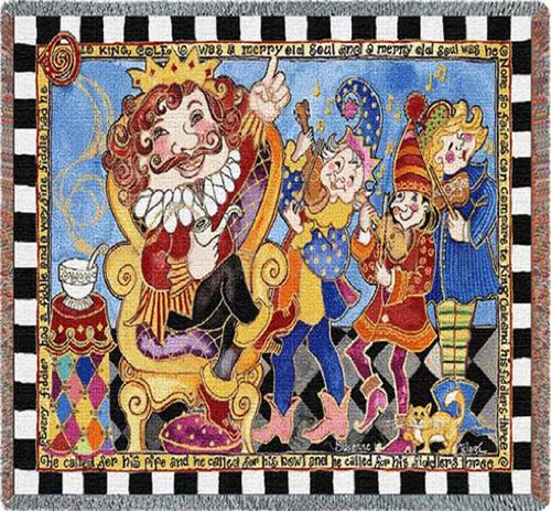 Old King Cole Throw - 50 x 54 Blanket/Throw [Kitchen]