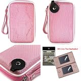 Baby Pink Special Edition Hard Shell Nylon Carrying Case with Screen Protector for Nintenod DS Lite