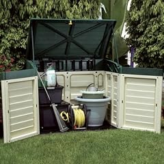 Ger�tebox / Aufbewahrungsbox f�r den Garten beige/gr�n