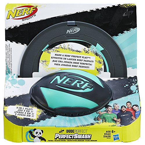 Nerf Dude Perfect Grip Football with Target Set eBay