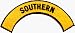 Southern Military Patch - Yellow & Black - Embroidered Iron On or Sew On Patch