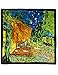 Dahlia Women's 100% Luxury Long Silk Scarf - Van Gogh's Art Collection