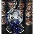 Ambient Weather BA30806 Etched Globe Storm Glass Barometer w/ Drip Cup
