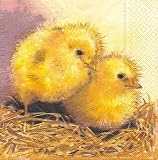 Serv.Ostern 33x33 2Kücken