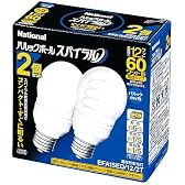 Panasonic パルックボールスパイラル 電球60型タイプA15形 2個入 パルックDay色 EFA15ED12/2T