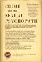 Crime and the Sexual Psychopath