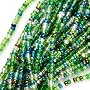 Czech Seed Beads Mix 11/0 "Ever Green" One Half Hank
