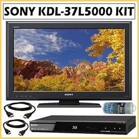 Sony BRAVIA� L-Series KDL-37L5000 32-Inch 720p LCD HDTV + Blu-Ray Accessory Kit