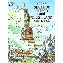 Statue of Liberty and Ellis Island Coloring Book