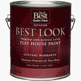 - W35W00850-16 Best Look Latex Flat 100% Acrylic House Paint