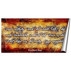 Kunstdruck Zitat von Heribert Rau - Poster - L�ge in 80x160