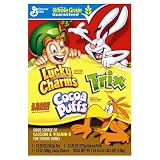 General Mills Lucky Charms, Cocoa Puffs, and Trix Three Bag 38.5 Total Ounce Value Box