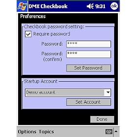 DMX Checkbook