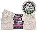 132 Pieces (3 Packs of 44) Beamer Ultra Premium Hard Bristle Pipe Cleaners. Extra Absorbent 100% Cotton, Tapered, Bendable, Reusable + Beamer Sticker.Great for Smoking Items, Cleaning, Arts and Crafts