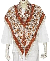 Scarf for Ladies Crepe Silk Square 44 x 44 inches (sqsrf080)