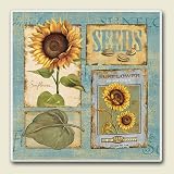 Tile Trivet  ~  Sunshine Sunflower ~ 6 inch x 6 inch ~ code 207