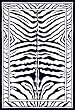 Home Dynamix Zone 7160-450 Ebony 5-Feet 2-Inch by 7-Feet 4-Inch Zebra Area Rug