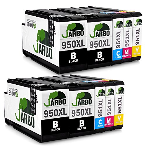 JARBO 2Set+2Black Replacement for HP 950XL 951XL Ink Cartridge High Capacity Compatible with HP Officejet PRO 8600 8610 8620 8630 8640 8660 8615 8625 251dw 271dw