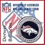 Denver Broncos NFL Football Helmet Challenge Coin Poker Card Guard with Air Tite Holder