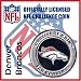 Denver Broncos NFL Football Helmet Challenge Coin Poker Card Guard with Air Tite Holder