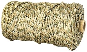 TOUGH-GRID 750lb Mixed Camo Paracord / Parachute Cord - Genuine Mil Spec Type IV 750lb Paracord Used by the US Military (MIl-C-5040-H) - 100% Nylon - Made In The USA. 50Ft. - Mixed Camo