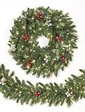 12' Escada Evergreen Garland Non-Lit - Artificial Christmas Tree - 475 tips