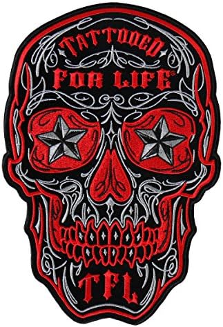 Hot Leathers Day of the Dead Men Patch - By Patch Co (7"x 10")