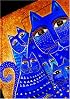 Mediterranean Cats Lined (Smythe Sewn Laurel Burch)