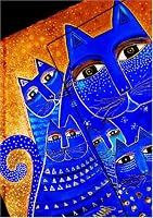Mediterranean Cats Lined (Smythe Sewn Laurel Burch)