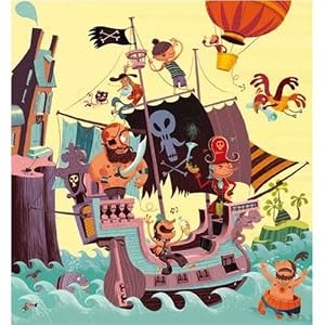 Captain Cook's Ship Silhouette Puzzle by Djeco