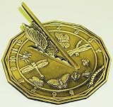 Butterfly Brass Sundial