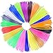 Kuman 3D printer Pen Filament Refills - PLA 1.75mm Filament Fun Sampler Pack of 20 Different Colors in 20 Foot Lengths-including 3D Sencils ebook (PLA Material)
