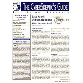 Cyberskeptics Guide to Internet Research by 