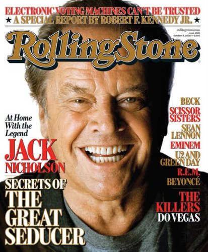 Rolling Stone Magazine Jack Nicholson October 5, 2006 Issue