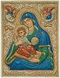 Mary and Child Wall Relief, Color Details