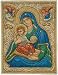 Mary and Child Wall Relief, Color Details