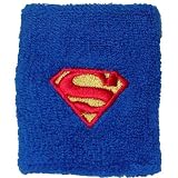 Superman Embroidered Logo Terry Wristband