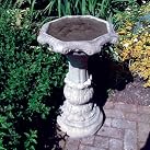 Garden Bird Bath - Classic Ornate Stone Birdbath Feeder