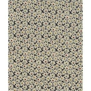 Crib Sheet Set - Floral On Black - Woven - Made In USA