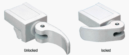 CRL White Vinyl Window Lock - Package