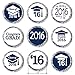 Class of 2016 Graduation Stickers for Hershey Kisses, Set of 324 (Royal Blue)